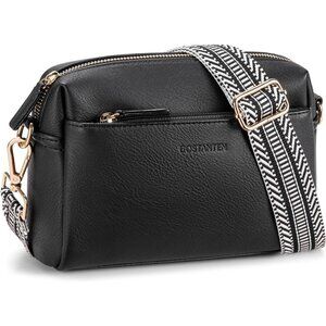 Small Designer Crossbody Black Bag Women Cell Phone Purse Shoulder Wallet